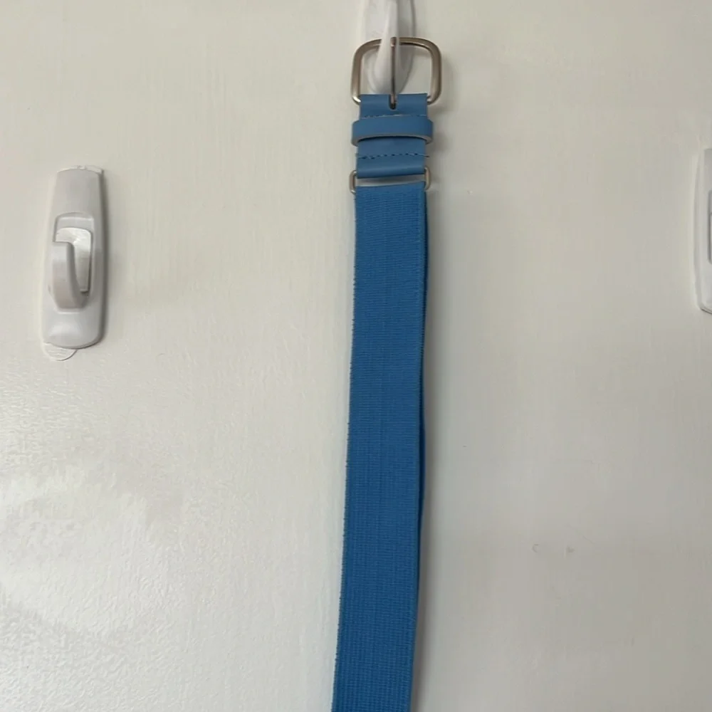 Blue baseball belt